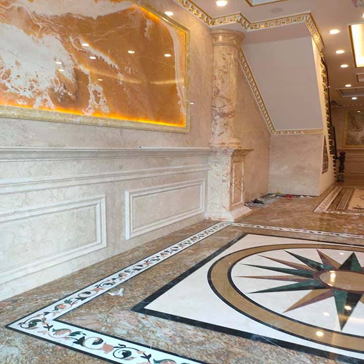 mẫu nền nhà dá marble hoa văn đep